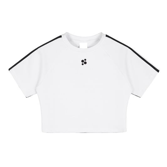 Womens,Crop Top,Padel,White,Adults