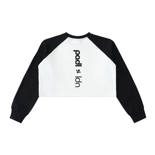 Women,Adults,Cropped,Sweatshirt,Padel,White