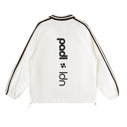 White,Adults,Unisex,Collar,Sweatshirt,Padel