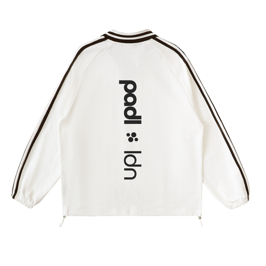 White,Adults,Unisex,Collar,Sweatshirt,Padel
