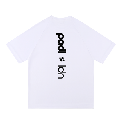 Padel,Adult,Unisex,Polyester,Performance,T-Shirt,White