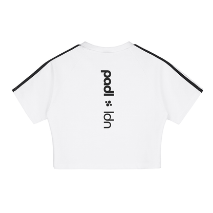 Womens,Crop Top,Padel,White,Adults