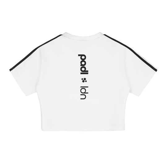 Womens,Crop Top,Padel,White,Adults