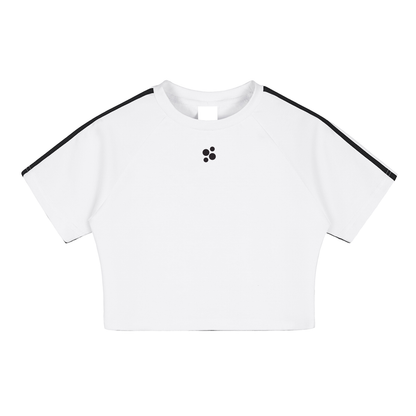 Womens,Crop Top,Padel,White,Adults
