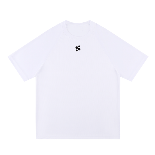 Padel,Adult,Unisex,Polyester,Performance,T-Shirt,White